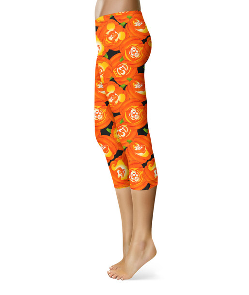 Sport Capri Leggings - Disney Carved Pumpkins