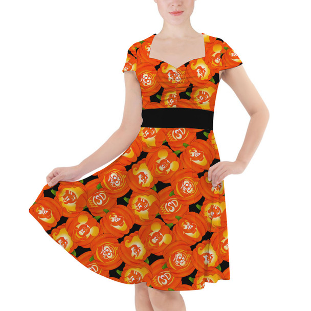 Sweetheart Midi Dress - Disney Carved Pumpkins