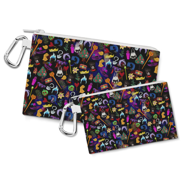 Canvas Zip Pouch - Disney Villain Icons