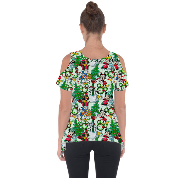 Cold Shoulder Tunic Top - Mickey & Friends Christmas Decorations