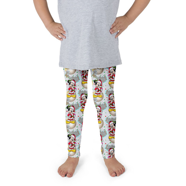 Girls' Leggings - Santa Mickey Mouse