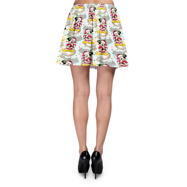 Skater Skirt - Santa Mickey Mouse