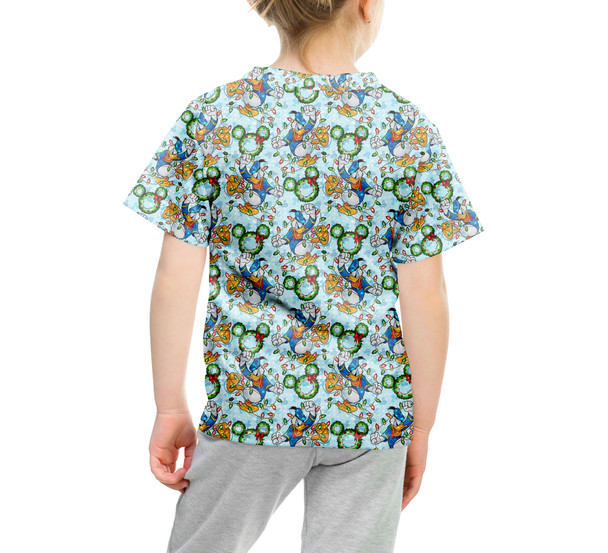 Youth Cotton Blend T-Shirt - Donald Duck & the Christmas Lights