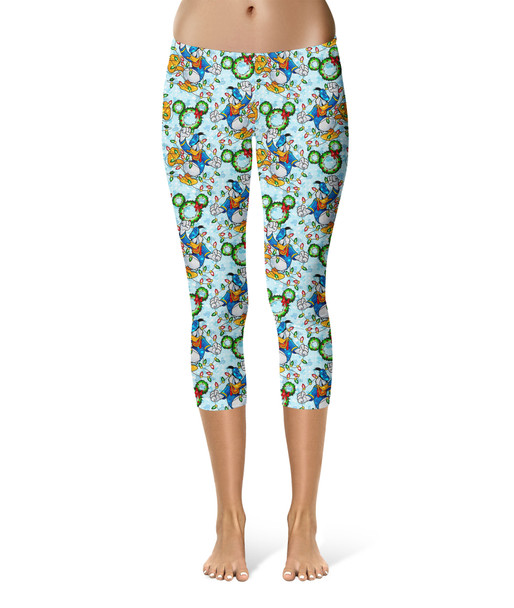 Sport Capri Leggings - Donald Duck & the Christmas Lights