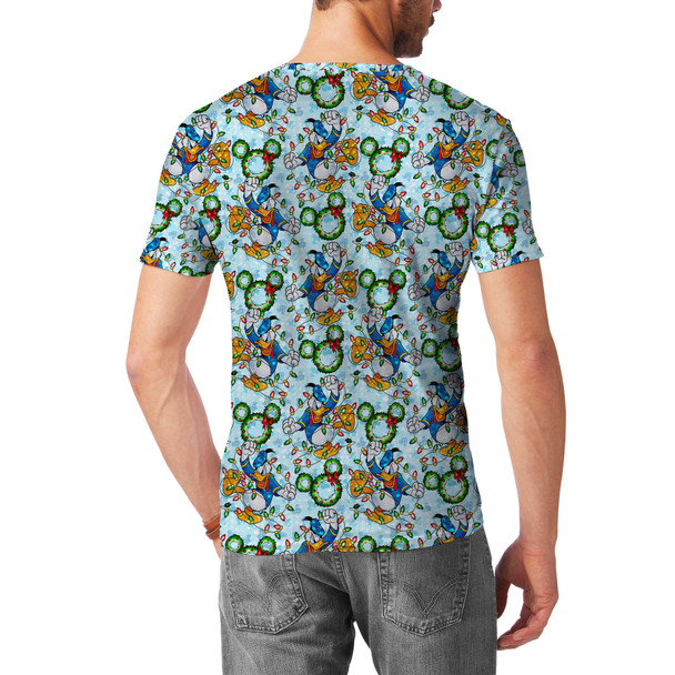 Men's Cotton Blend T-Shirt - Donald Duck & the Christmas Lights