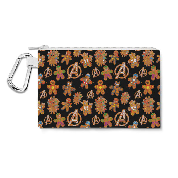 Canvas Zip Pouch - Superhero Gingerbread Cookies