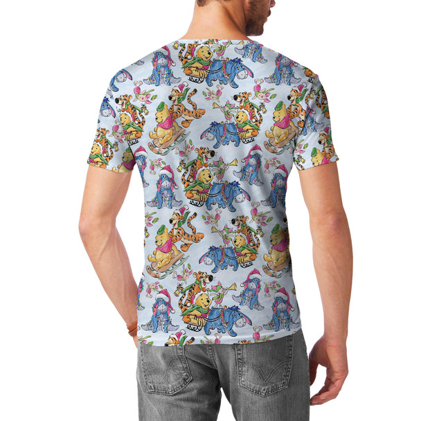 Men's Sport Mesh T-Shirt - A Pooh Bear Christmas