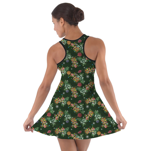 Cotton Racerback Dress - A Baby Groot Christmas