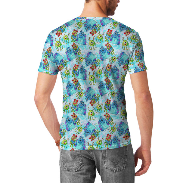 Men's Cotton Blend T-Shirt - A Monsters Inc Christmas