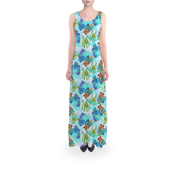 Flared Maxi Dress - A Monsters Inc Christmas