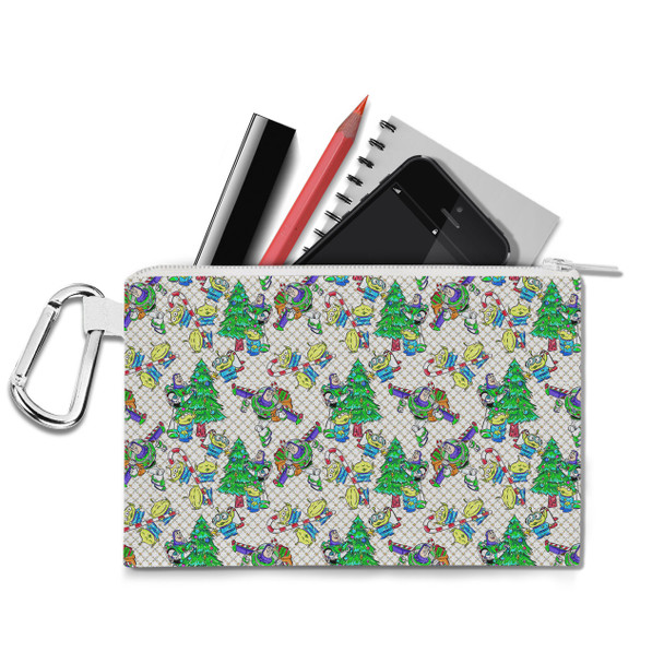 Canvas Zip Pouch - A Buzz & Aliens Christmas