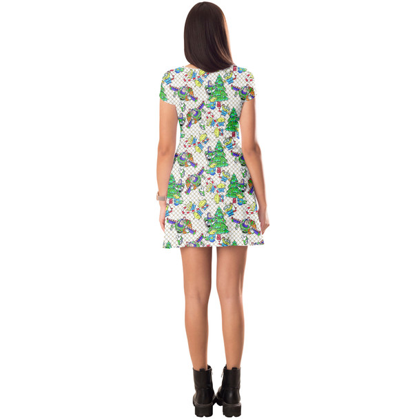 Short Sleeve Dress - A Buzz & Aliens Christmas