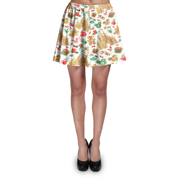 Skater Skirt - Cinderella Castle Gingerbread Cookies