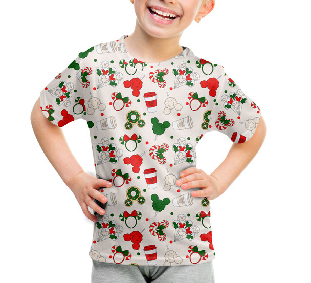 Youth Cotton Blend T-Shirt - Christmas Snacks 'n Ears