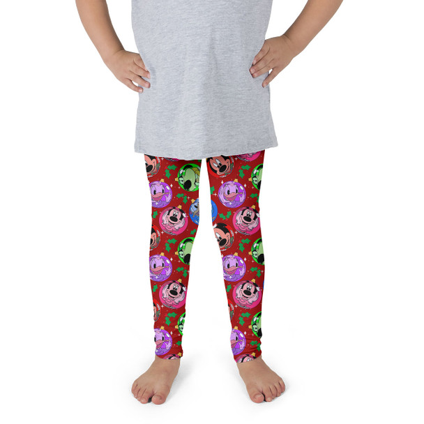 Girls' Leggings - Funny Mouse Ornament Reflections