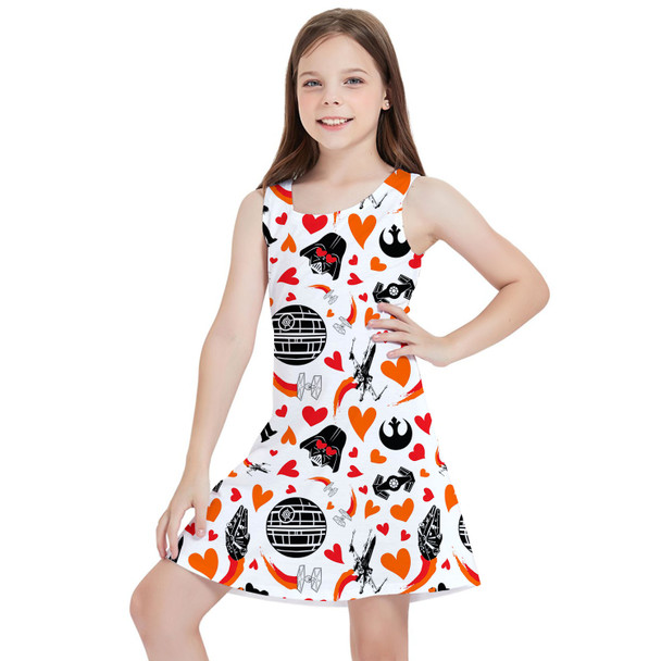 Girls Sleeveless Dress - Star Wars In Love