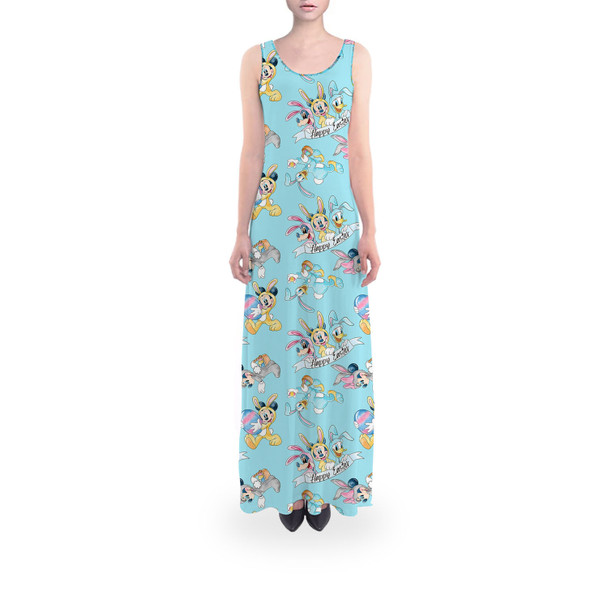 Flared Maxi Dress - Mickey Mouse & the Easter Bunny Costumes