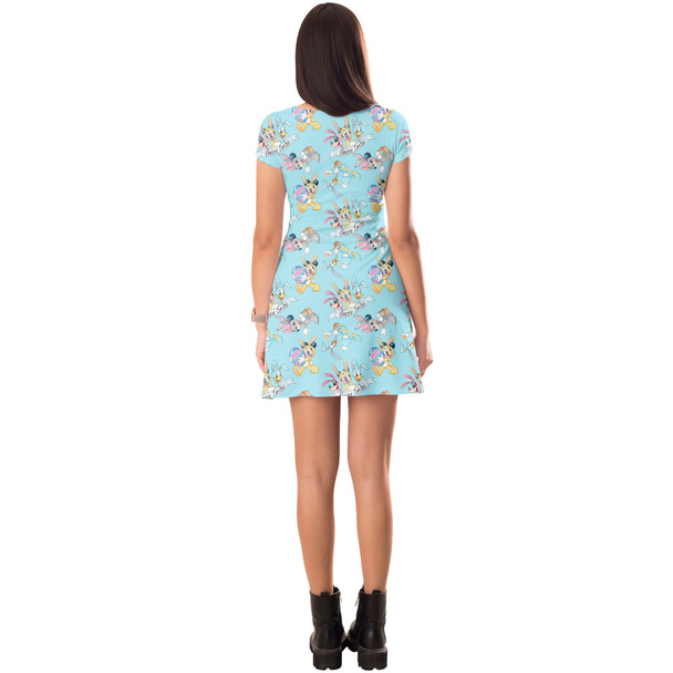 Short Sleeve Dress - Mickey Mouse & the Easter Bunny Costumes