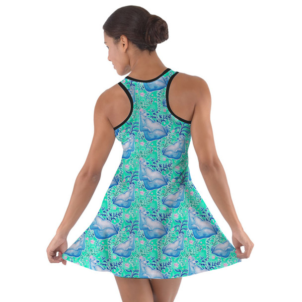 Cotton Racerback Dress - Neon Floral Baloo