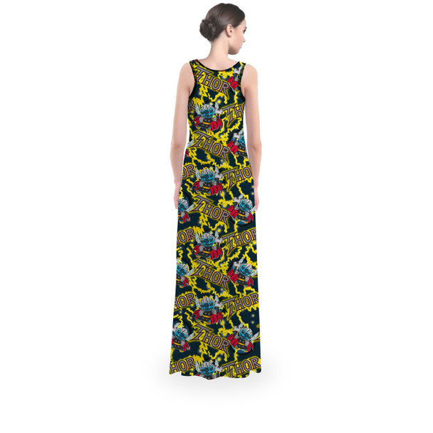 Flared Maxi Dress - Superhero Stitch - Thor