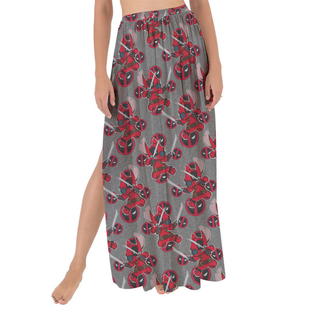 Maxi Sarong Skirt - Superhero Stitch - Deadpool