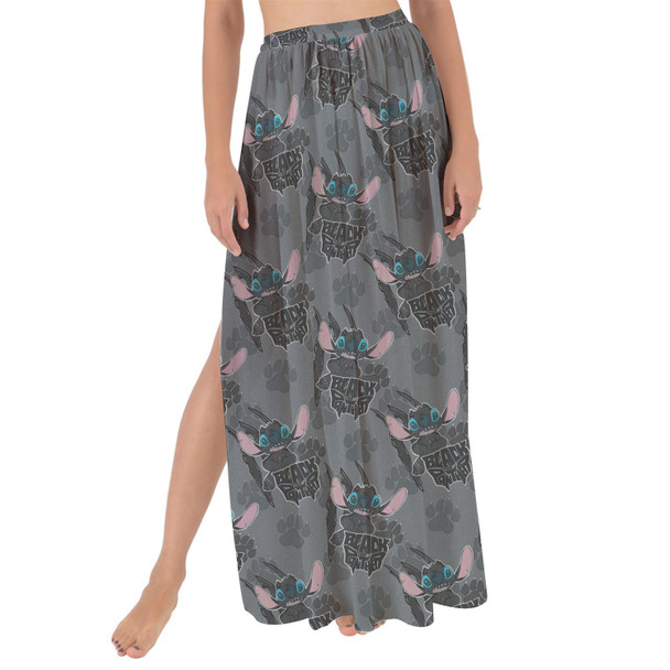 Maxi Sarong Skirt - Superhero Stitch - Black Panther