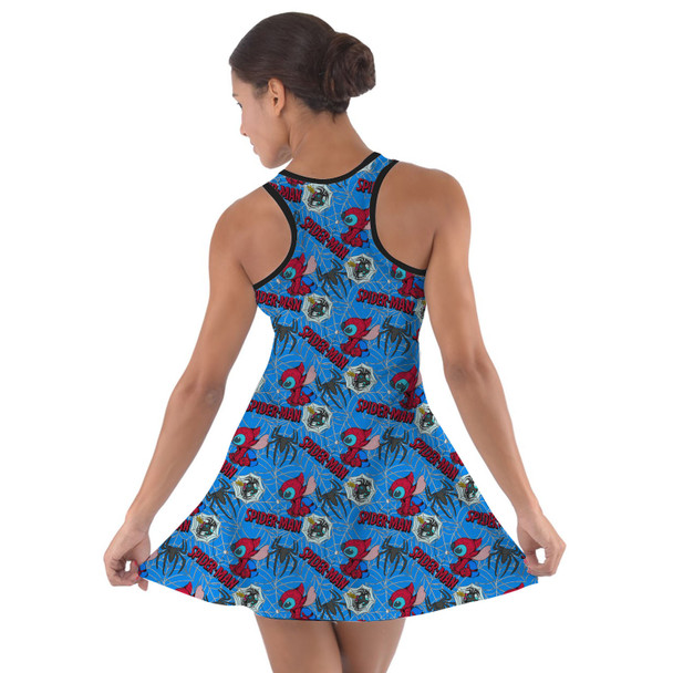 Cotton Racerback Dress - Superhero Stitch - Spiderman