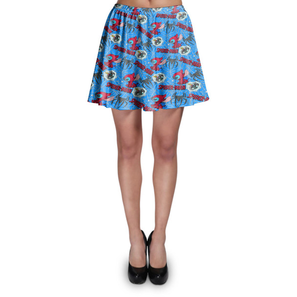 Skater Skirt - Superhero Stitch - Spiderman