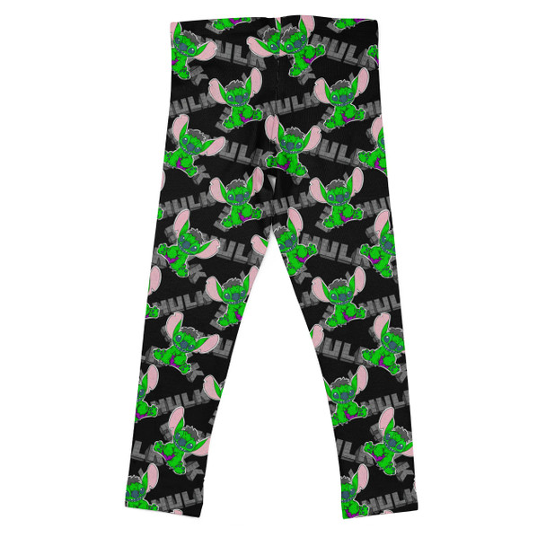 Girls' Leggings - Superhero Stitch - Hulk