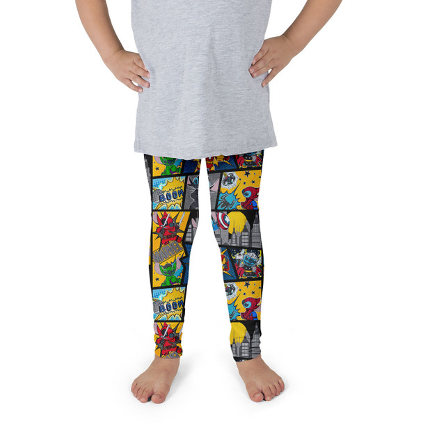 Girls' Leggings - Superhero Stitch - Comic Book