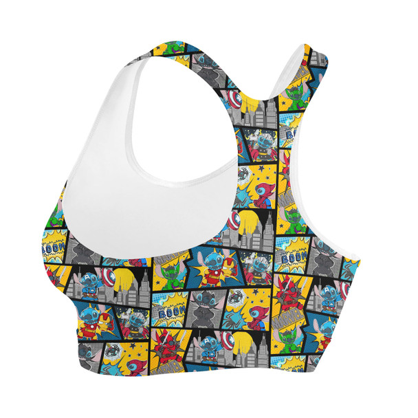 Sports Bra - Superhero Stitch - Comic Book