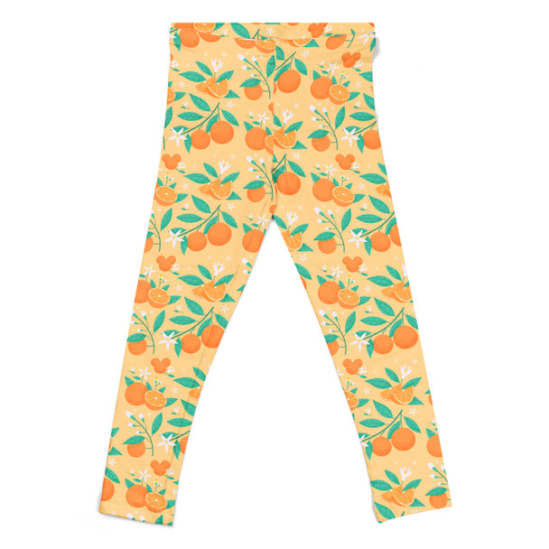 Girls' Leggings - Hidden Mickey Oranges