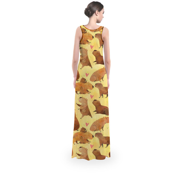 Flared Maxi Dress - Capybara Love