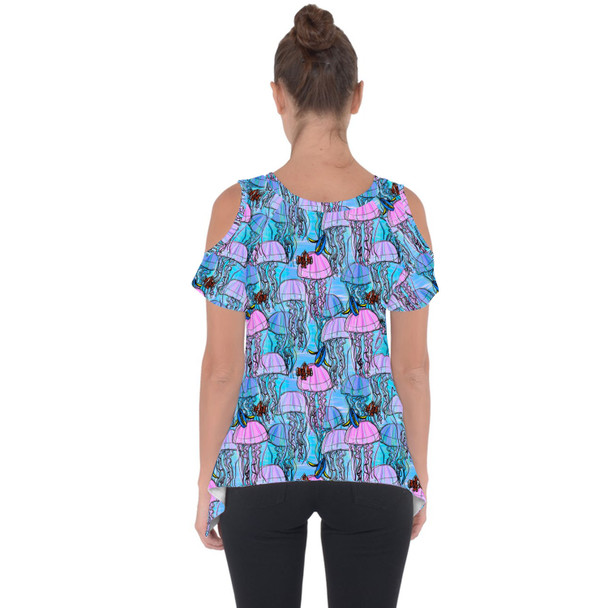 Cold Shoulder Tunic Top - Jellyfish Jumping