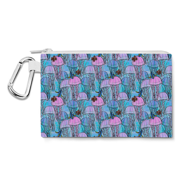 Canvas Zip Pouch - Jellyfish Jumping