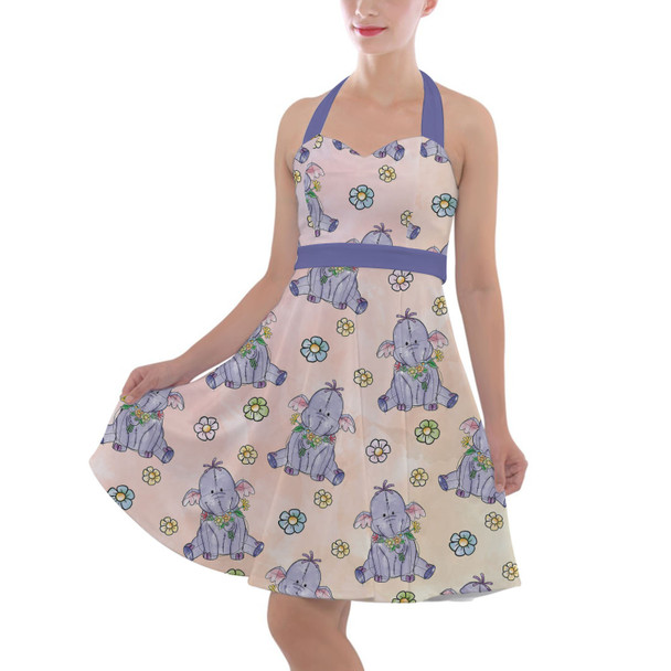 Halter Vintage Style Dress - Sketched Heffalump