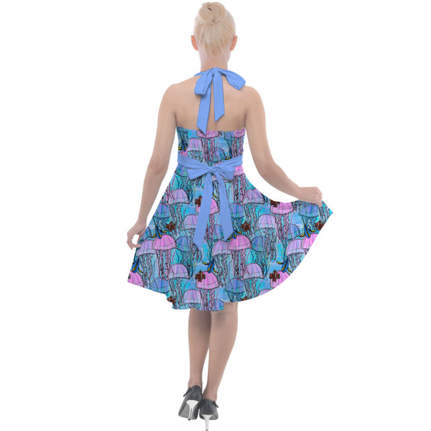 Halter Vintage Style Dress - Jellyfish Jumping