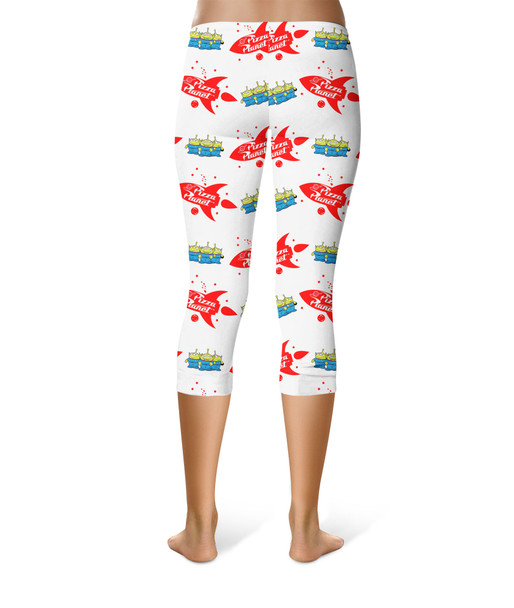 Sport Capri Leggings - Pizza Planet