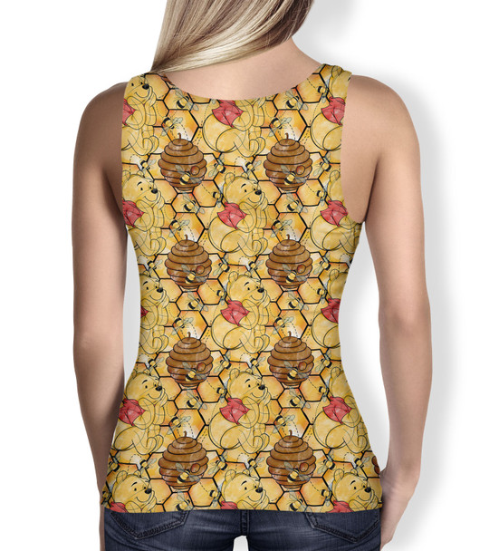 Women's Tank Top - Sketched Pooh in the Honey Tree