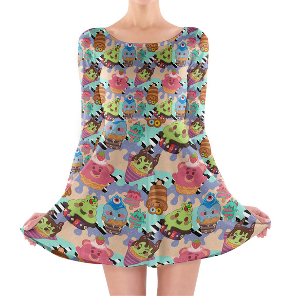 Longsleeve Skater Dress - Villain Munchlings