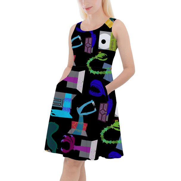 Skater Dress with Pockets - Monsters in Closets