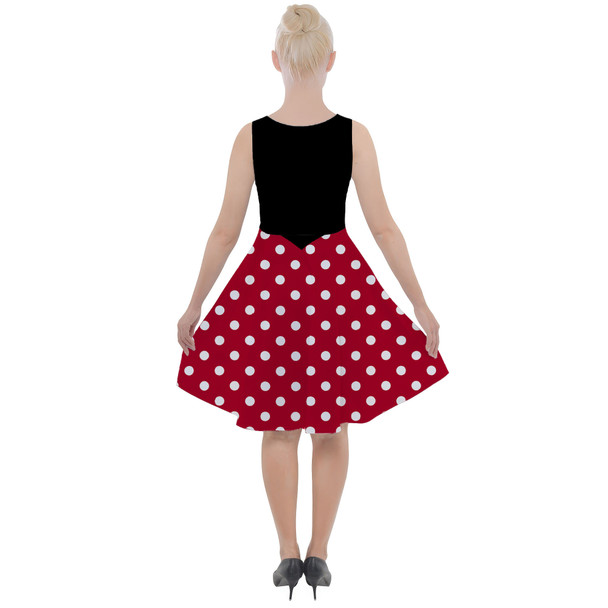 Skater Dress with Pockets - Minnie Rock The Dots