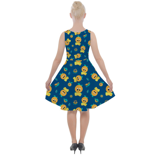 Skater Dress with Pockets - Orange Bird Disney Parks Inspired