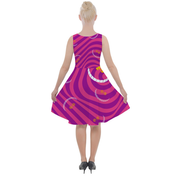 Skater Dress with Pockets - Cheshire Cat