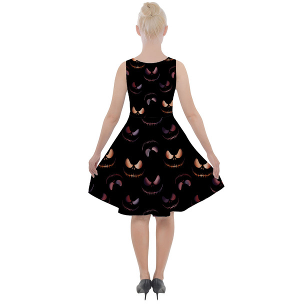 Skater Dress with Pockets - Pumpkin King Halloween Inspired