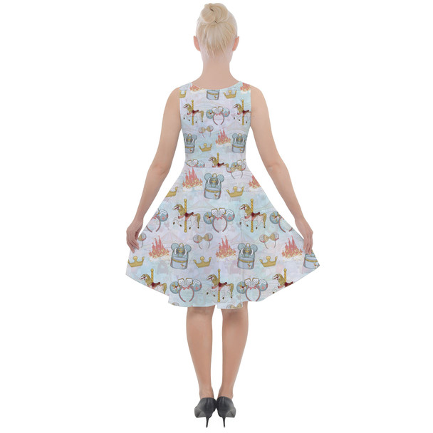 Skater Dress with Pockets - Main Attraction Disney Carousel