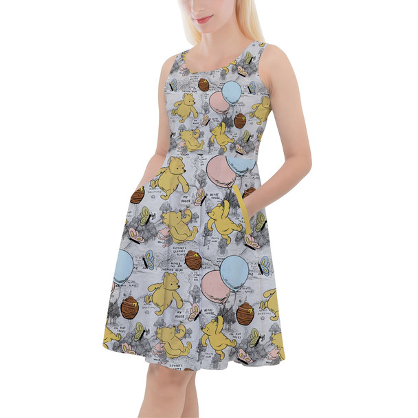 Skater Dress with Pockets - Silly Old Bear