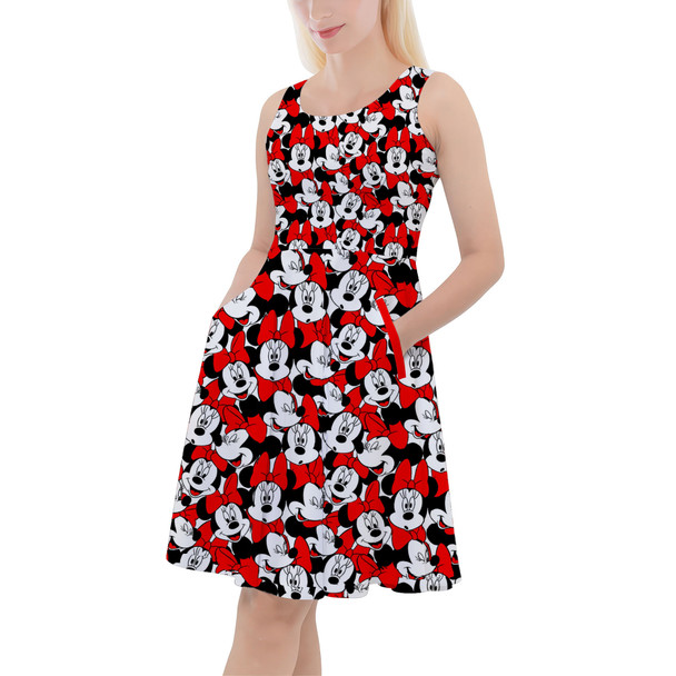 Skater Dress with Pockets - Many Faces of Minnie Mouse