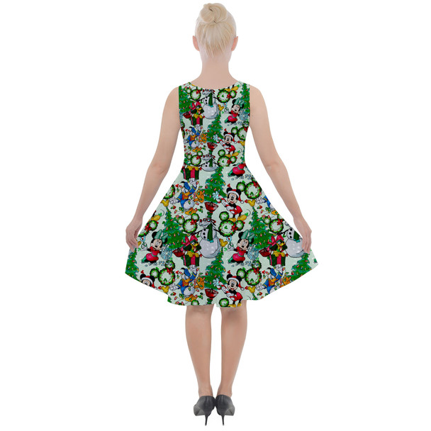 Skater Dress with Pockets - Mickey & Friends Christmas Decorations