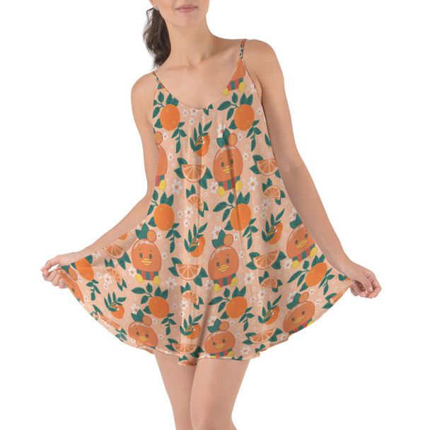 Beach Cover Up Dress - Orange Bird Munchlings